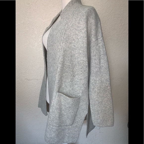 MADEWELL Gray Merino Wool Cardigan Sweater Sx - Picture 1 of 6